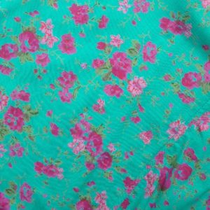 Rambling Rose Deep Turquoise