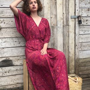 Kaftan dress Moroccan Pink
