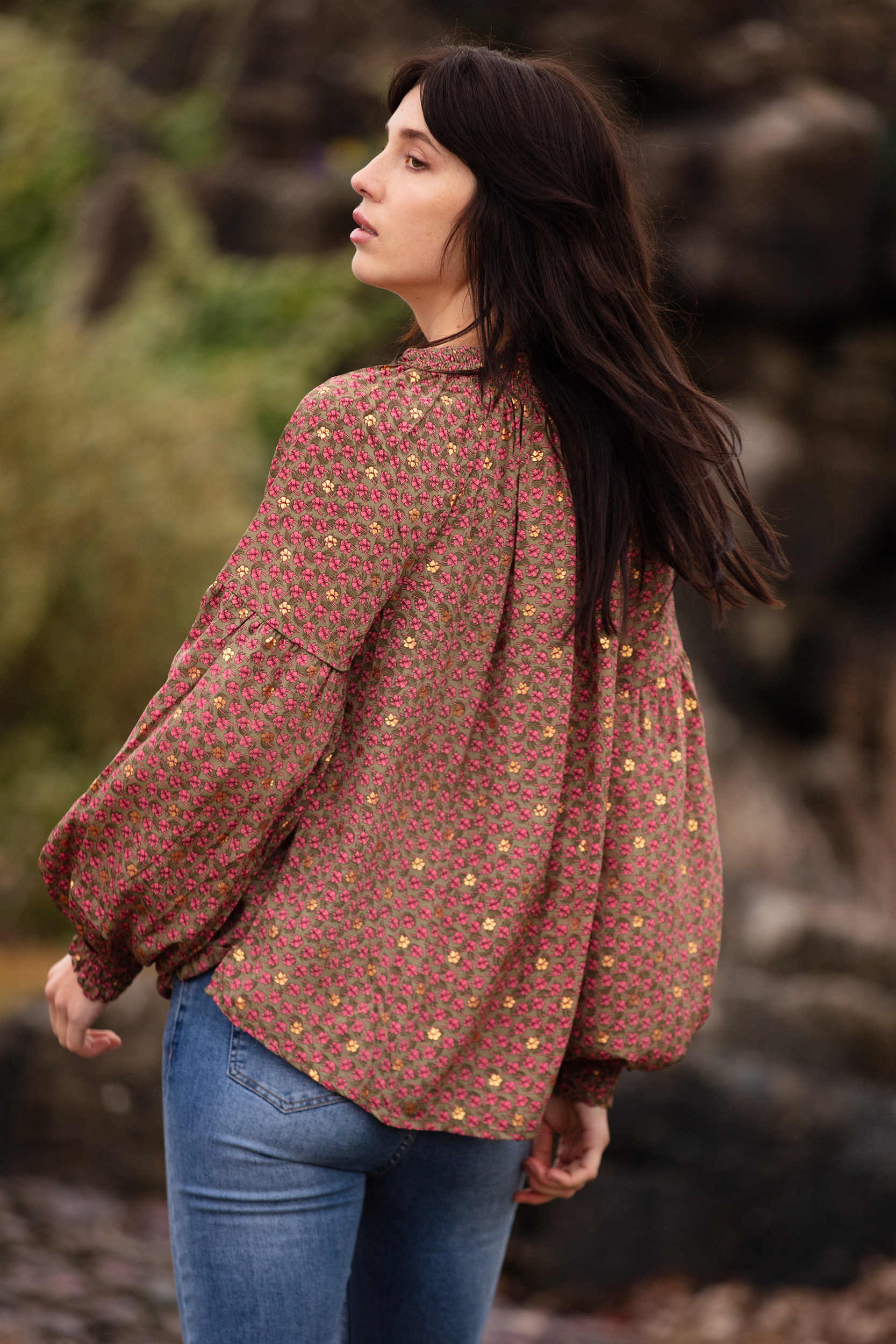 Romantic Blouse Coppery Pink Gold 4818-3