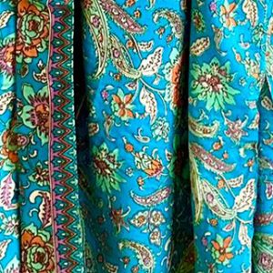 Wild Rose Blue with Gold