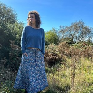 Bias Midi Pocket Skirt