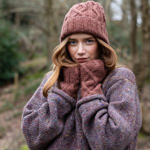 Pure wool jumper, hand warmers and hat