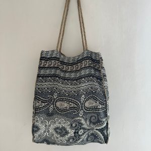 Paisley Black and Cream